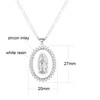SAELACY Gold Guadalupe Virgin Mary Necklace for Women Men Teens,