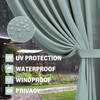 Pakunoda Outdoor Gazebo Curtain Replacement Universal 4-Panel Sidewalls 10' X