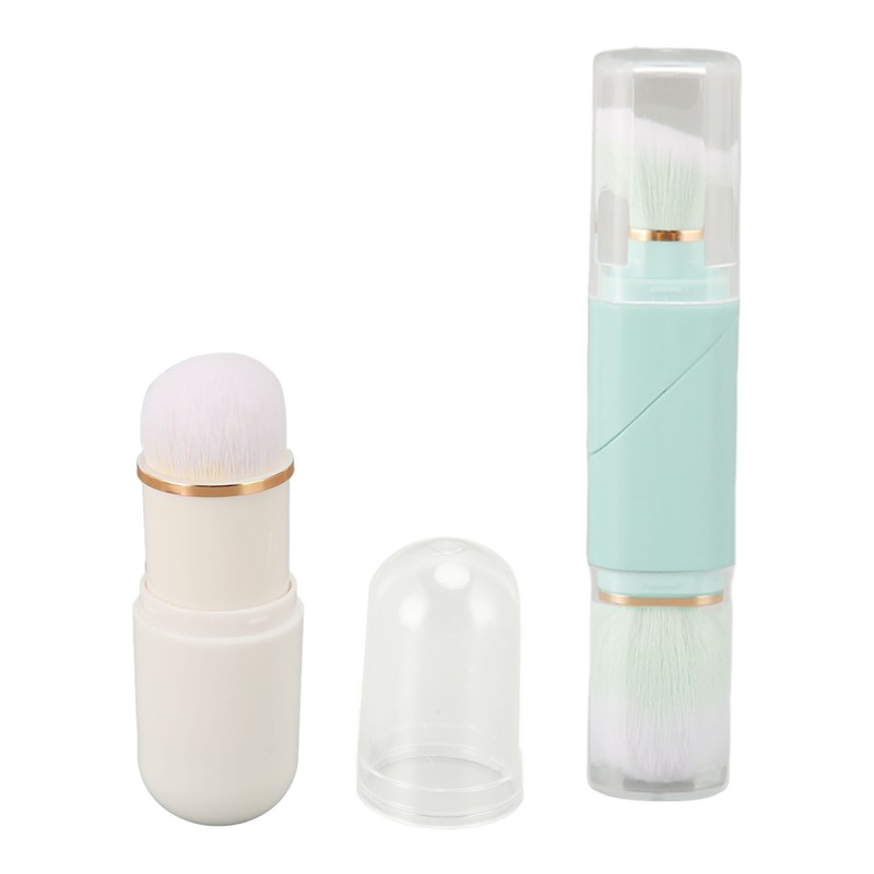 Capsule Makeup Brush Double Ended Telescopic Powder Brush Travel Size