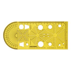 Traceease House Plan Drafting Ruler,Technical Drawing Template Engineering Stencils