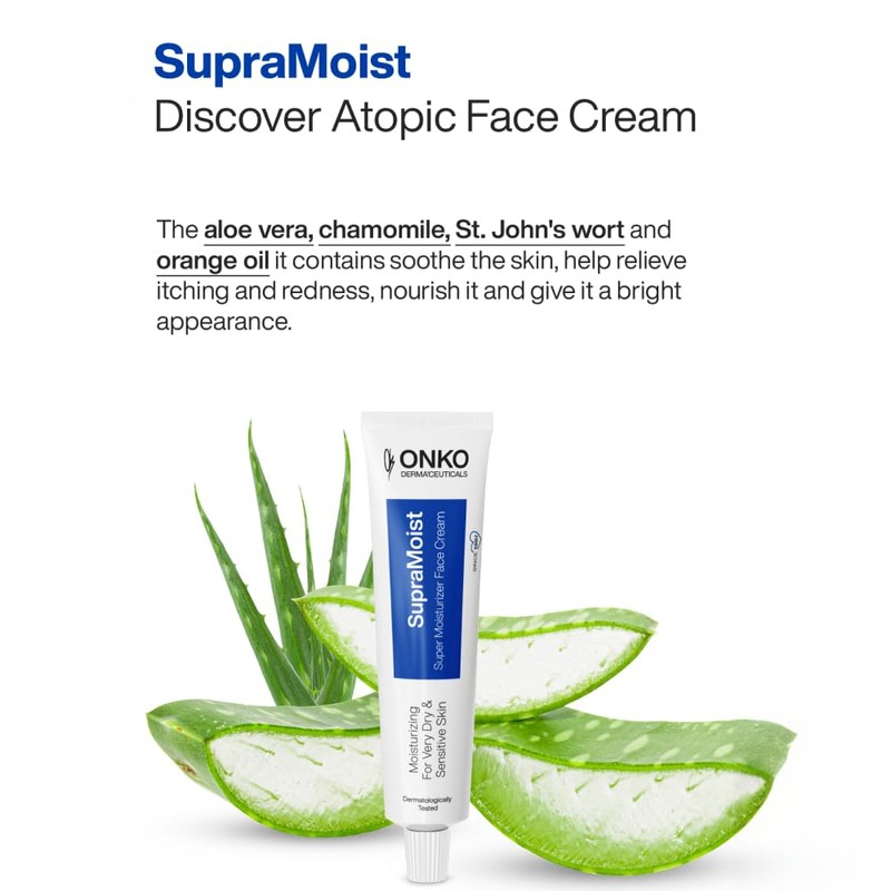 ONKO DERMA'CEUTICALS SupraMoist Super Moisturizer Face Cream, Advanced Skin Care