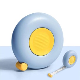 Measuring Tape, 6.6 ft (2 m), Automatic Card Position, Double Sided Scale, Easy and Convenient, Water Resistance, Rust Proof, Body Measurements, Handicrafts, Sewing, Hard, Lightweight, Compact