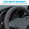 CGEAMDY Car Steering Wheel Cover, Microfibre Leather Steering Wheel Cover,