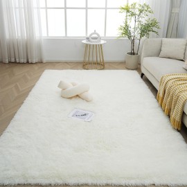 Area Rugs for Living Room 6x9 Ultra Soft Fluffy Large Shaggy Rug Carpet for Bedroom Non-Slip Plush Rugs for Nursery Boys Girls Kids Room Modern Indoor Home Decor Anti Slip