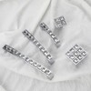 ESreake 10 Pack U Shape Diamond Crystal Glass Rhinestone Cabinet