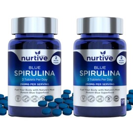 Newtive Blue Spirulina Phycocyanin 120 tablets (2) / 뉴티브 블루스피루리나 피코시아닌 120정 2개