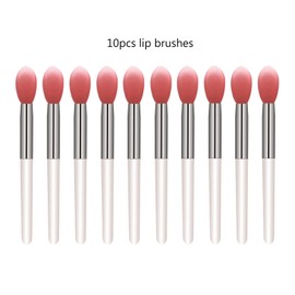 LORMAY 10 Pcs Silicone Lip Mask Brushes. Applicators for Lipsticks, Lip Gloss, Lip Balm and Other Cream Makeup Products (2.4 inches / 6.0cm)