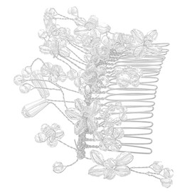 Beavorty Elegant Hair Side Comb Wedding Hair Piece for Brides and Bridesmaids Sturdy and Design for Formal and Special Occasions