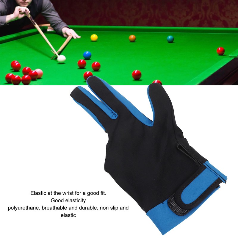 Billiard Pool Gloves 3 Fingers Cue Gloves Shooters Snooker Cue