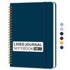 Taja Lined Spiral Journal Notebook for Women & Men, 140