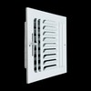 Fits 8x8 Duct Opening 3 Way Fixed Curved Blade Air