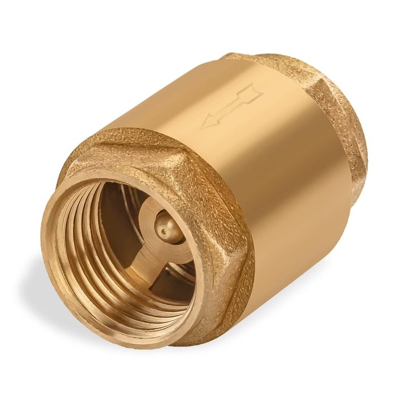 Brass One Way Valve 1/2 inch Backflow Preventer Female NPT