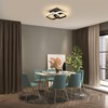 Osairous LED Ceiling Light Black, Modern Ceiling Light Square 2135