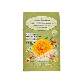 Oriental Nourishment Dandelion Chrysanthemum Wolfberry Tea Promote Kidneys Liver Health Natural Blend Of Six Herbal Ingredients Clear Heat And Toxins Natural Herbal - Pcs: 1pcs（Family Pack）14bag