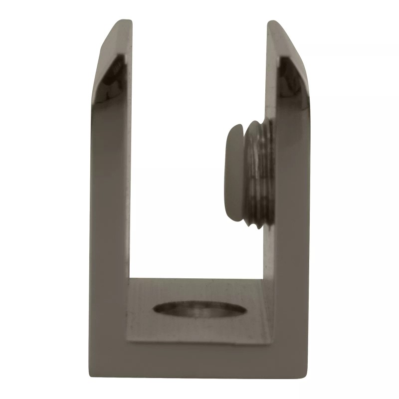 CRL FA10PN Polished Nickel Square Interior Shower Shelf Clamp