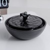 Ceramic Tabletop Water Fountain Feature for Indoor and Outdoor Home