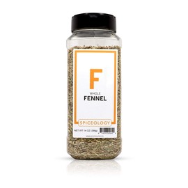 Fennel Seeds - Spiceology Whole Fennel Seed - 14 ounces
