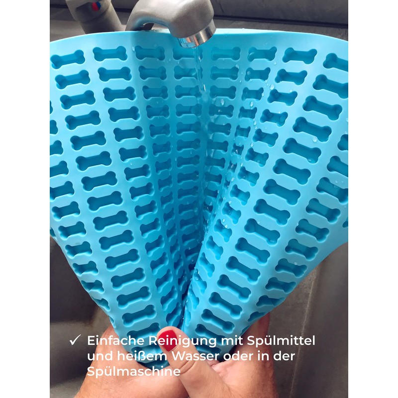 Cahuna Silikon Backmatte für Hundekekse mit Mini Knochen - Backform