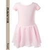 Ragazza Vestito da Balletto Body Danza Tutu Body Morbido Cotone
