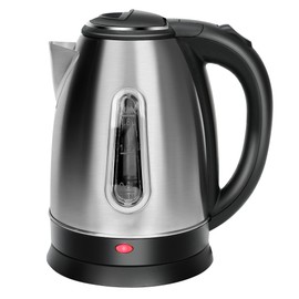 Stainless Steel Electric Kettle, 1.8 Liters Tea, Coffee Kettle & Hot Water Boiler, 360° Swivel Base, BPA Free, Auto Shut-Off, Boil-Dry Proof, 1100W