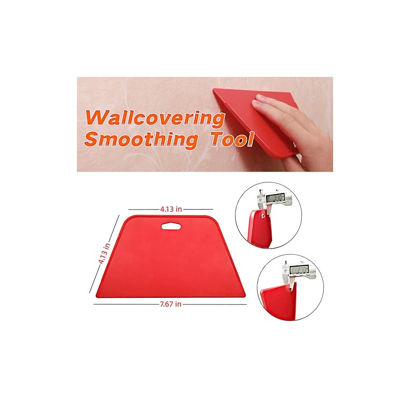 YCJYZLF Wallpaper Hand Tools, Red Smoother and Craft Art Knifepe