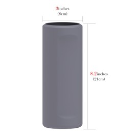 Linkidea Silikon-Wasserflaschenhülle, kompatibel mit Owala FreeSip, 680 ml, rutschfester Schutz, Wasserflaschen-Schutz, Stoßstangen-Abdeckung, Grau
