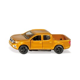 Siku 2360 Nissan Navara Pick-Up 1:50 Metal/Plastic Yellow Toy Car with Bonnet, Doors and Tailgate Opening Rubber Tires