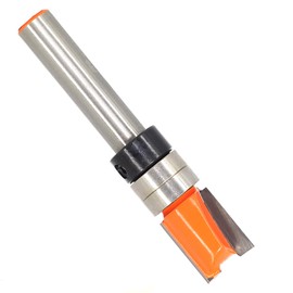 Akylin Pattern Flush Trim Router Bit 1/4 Inch Shank - Cut Dia 3/8", Cutting Length 1/2" , Pattern/Template Router Bit, Flush Cut Router Bit for Woodworking Trimming