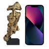 aboxoo 3 Pcs Thinker Statue, Silence is Gold Abstract Art