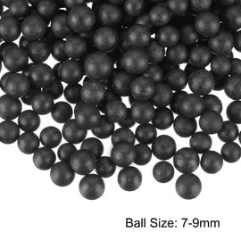 QUARKZMAN Foam Beads Foam Balls 7-9 mm for Wedding and Party Decorations, Tiny Packaging Balls, Art DIY Craft Supplies (Black, 1 Pack Approx. 1500 Pieces)