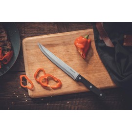 Nirosta Mega Küchenmesser – Extra lange, rostfreie 18cm Edelstahlklinge, ergonomischer Griff, ideal für Fleisch und Gemüse