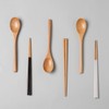 Home&amp;House Wood cutlery set for 2, spoon + 2 chopsticks