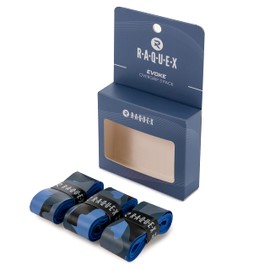 Raquex Evoke Camo Overgrip - Tennis Racket Grip Tape - Racket Non-Slip Band Overgrip for Tennis Rackets, Badminton and Squash - Pack of 3 - Untamed Stripes