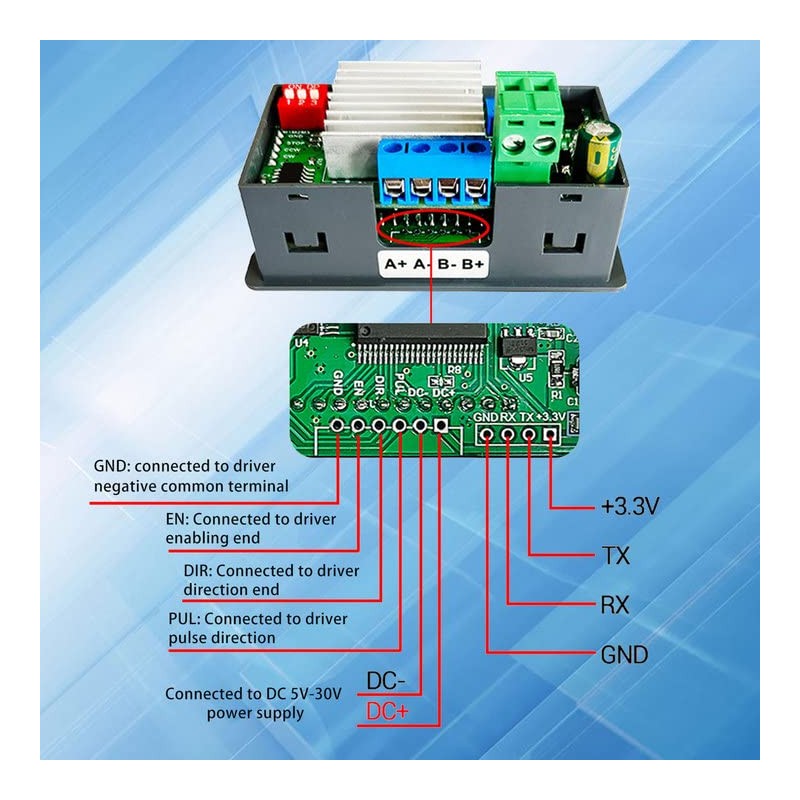 Stepper Motor Driver and Controller, ZK-SMC02 Integrated Board Forward/Reverse Control