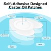 50 Pcs Disposable Castor Oil Patches,Spunlace Absorbent Wrap Organic Cotton,Highly