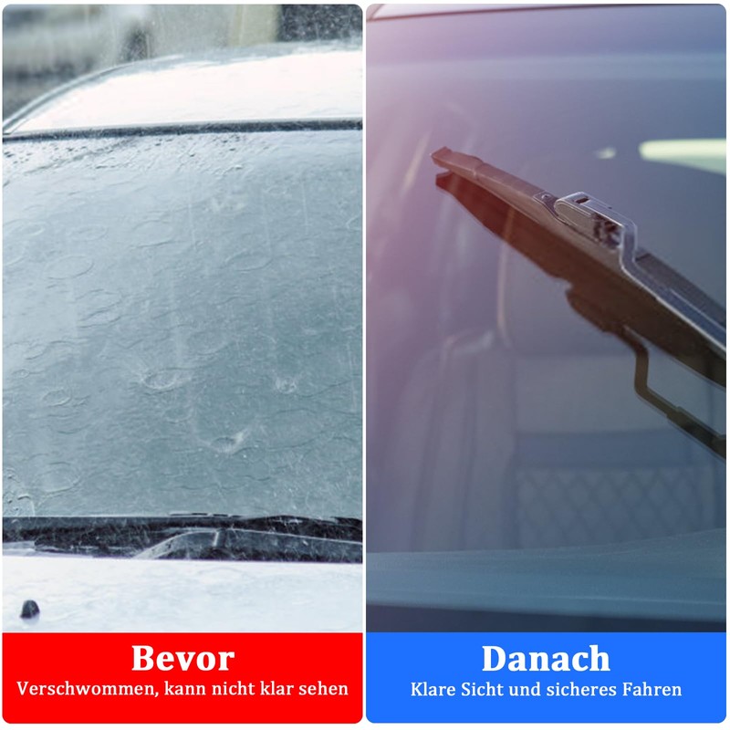 Pack of 4 80 cm Windscreen Wipers Rubber, Universal Car
