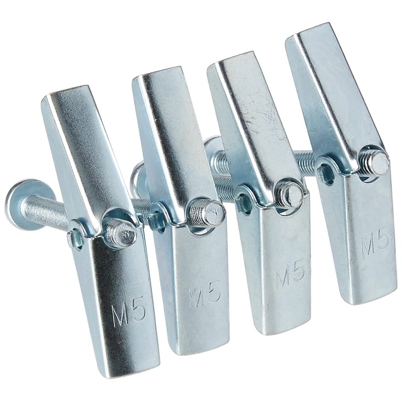 Merriway BH02495 (4 Pcs) Wing Spring Toggle with Machine Screw