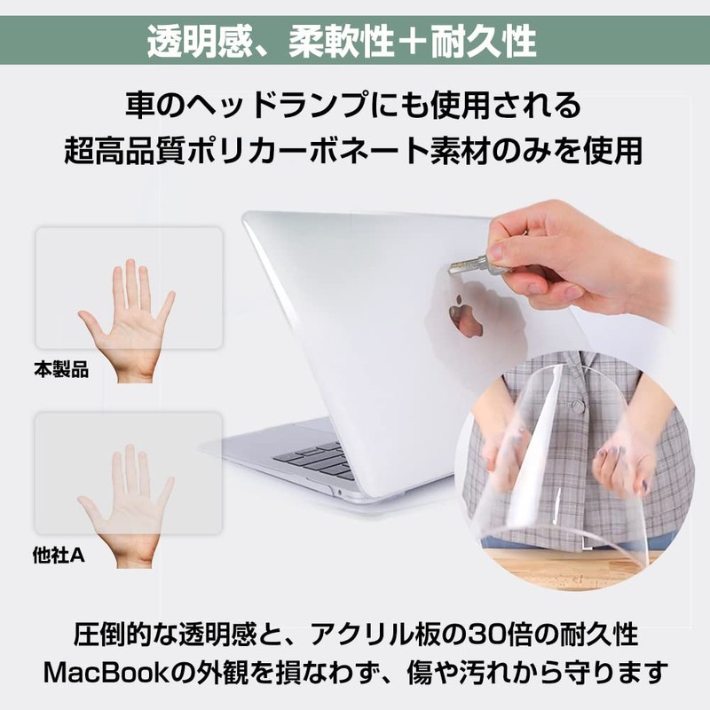 HOGOTECH Case [For MacBook Air 13-inch M3 M2] 2024 2022