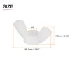 DTGN 25pcs M6x1mm(DxP) Butterfly Nuts Ideal for Construction Industry Nylon