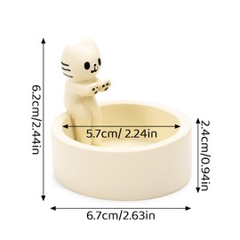 Katzen Kerzenhalter,Katzen Deko Geschenke für Katzenliebhaber,Cartoon Katzen Teelichthalter mit Wärmenden Pfoten für Katzenliebhaber Heim und Büro Dekoration