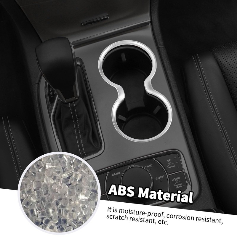 Jimen Compatible with Jeep Grand Cherokee 2011-2021, Front Cup Holder