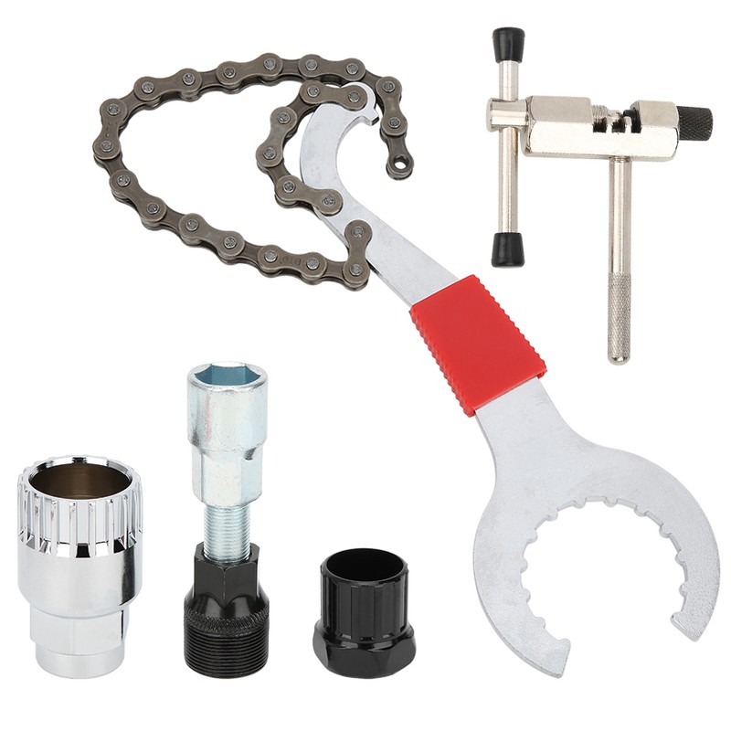 5Pcs Bicycle Repair Tool Set Mountain Bike Chain Cutter Flywheel