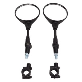 Aramox Moto Espejo Trasero, 22mm Moto Manillar Espejos Retrovisores Reemplazo de Reflectores Redondos