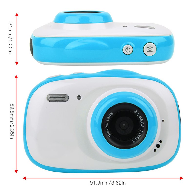 2 Inch IPS HD Display Screen 8MP Waterproof 6X Zoom