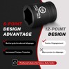 BILITOOLS 32mm Socket 3/4" Drive Standard Impact Socket, Metric 6-Point