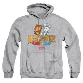 Popfunk The Year Without Santa Claus Miser Brothers Adult Pull-Over Hoodie, Athletic Heather, Medium