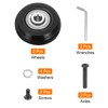 sourcing map Set of 1 Luggage Wheels Replacement 54 x
