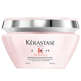 KÉRASTASE Masque Reconstituant | Mascarilla anticaída por rotura debido al cepillado para cabello frágil o propenso a la caída | Con Células nativas de Edelweiss y Raíz de Jengibre | 200ml