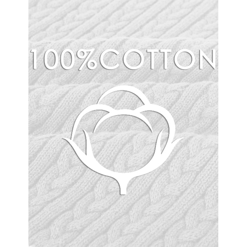 BOBOYOYO - Chaleco unisex de punto trenzado 100% algodón, uniforme
