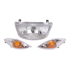 CustomDivine Headlight Turn Signal Set for Yamaha JOG Jog ZR SA16J SA36J SA39J Remote Control Jog Deluxe ZR Evo 2 SA55J SA57J Other General Purpose (Clear Lenses)